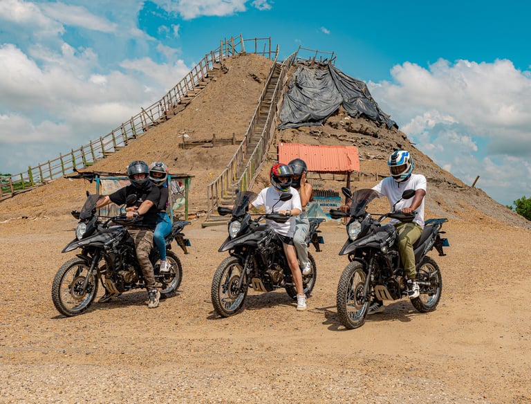 foto de parada en el volcán del totumo.