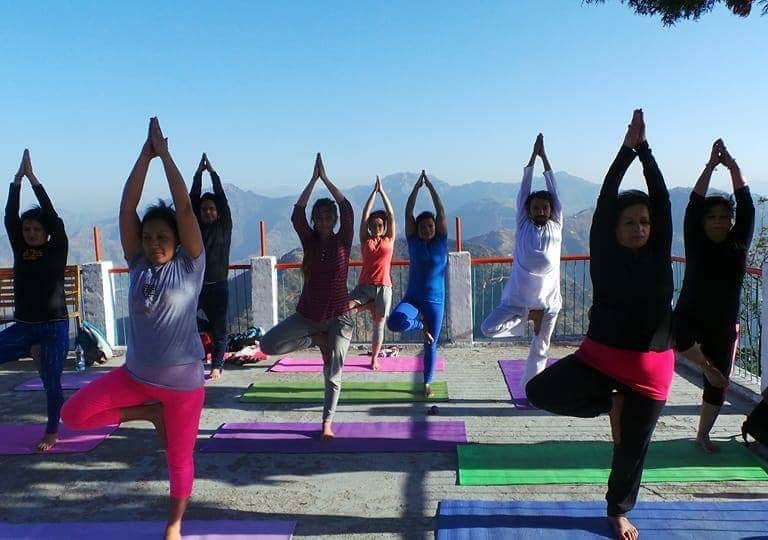 Yoga session attendance by me as trainee in northern Himalayan region of India