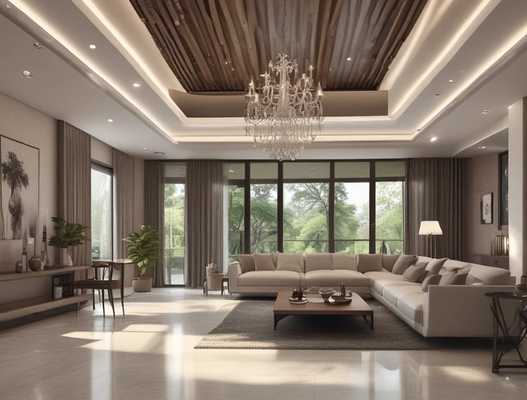A modern architectural interior with large, curved glass panels and smooth, flowing walls. The design showcases a blend of metal, glass, and stone elements with natural light filtering through expansive windows. The space appears open and airy, with a focus on geometric and organic forms.
