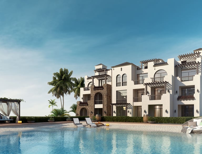 Luxury penthouse with sea view at Cala Sahl Hasheesh Red Sea, Hurghada.