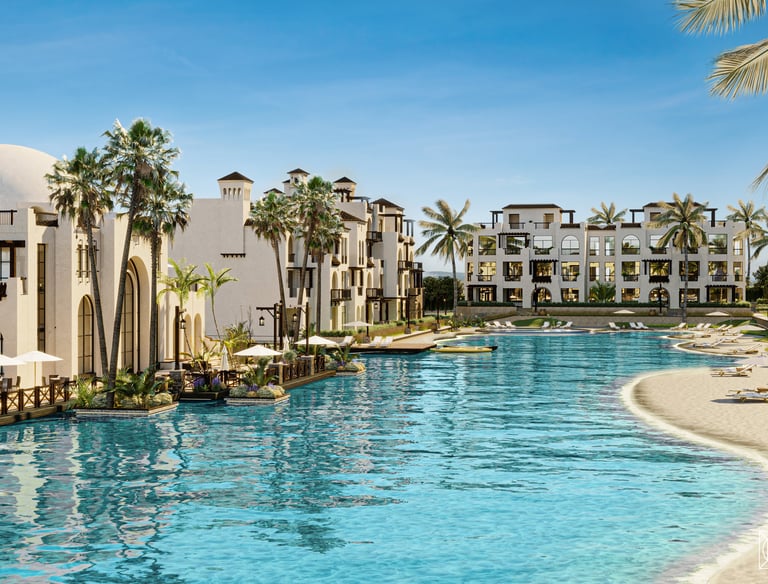 Spacious 3-bedroom apartment with full spine view at Cala Sahl Hasheesh, Hurghada Red Sea.