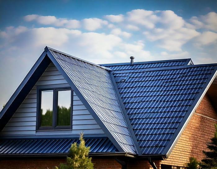 A modern Metal Roofing house 