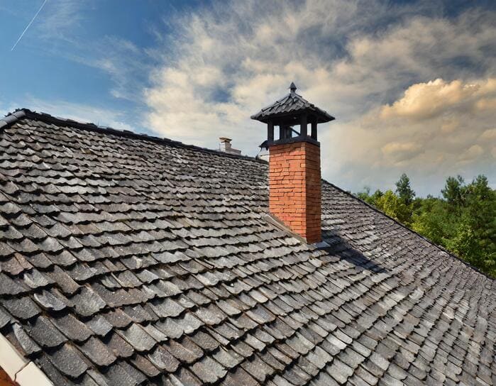 A modern Shingles Roofing house 