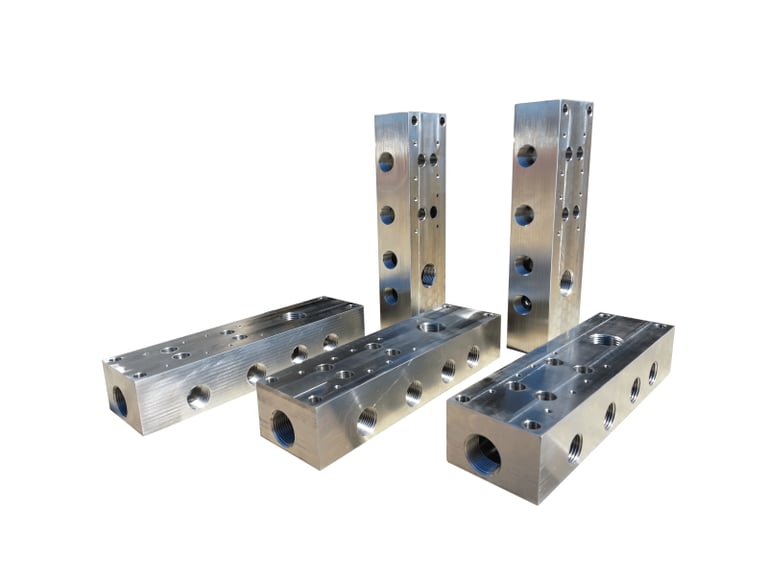 Precision-Milled Hydraulic Manifold Blocks