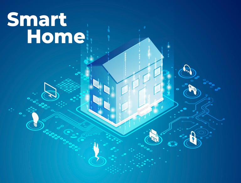 a smart home with smart home technology