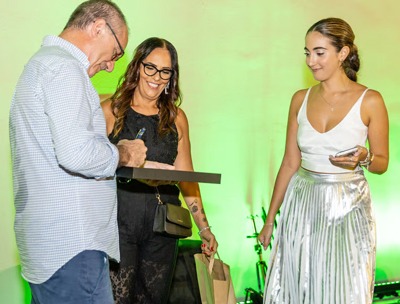 Chef Joe signing his AppleCore Foods first invoice