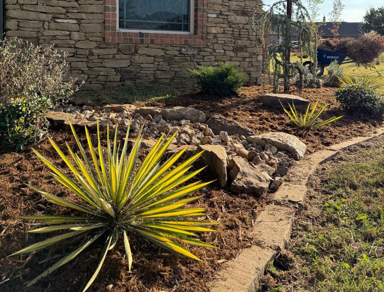 flowerbed installation oklahoma