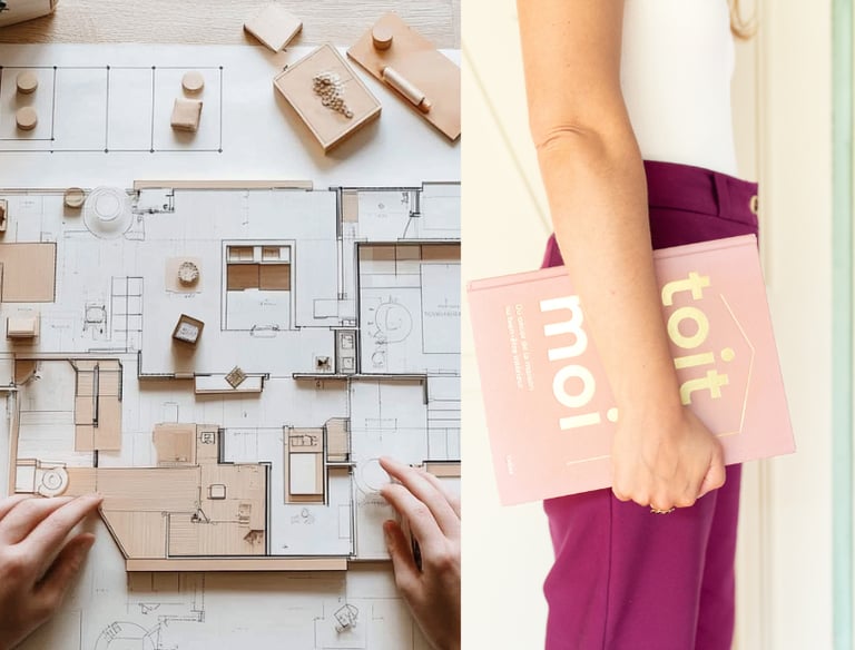 Décorateur d'intérieur : Plan maison avec une une approche holistique dédié au  bien-être avec toit et moi livre