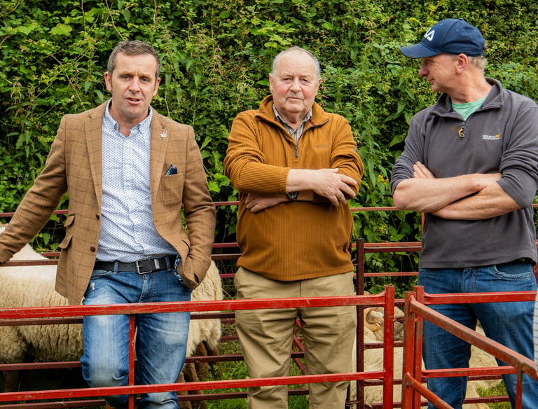 Farmers at Mid Wales showground