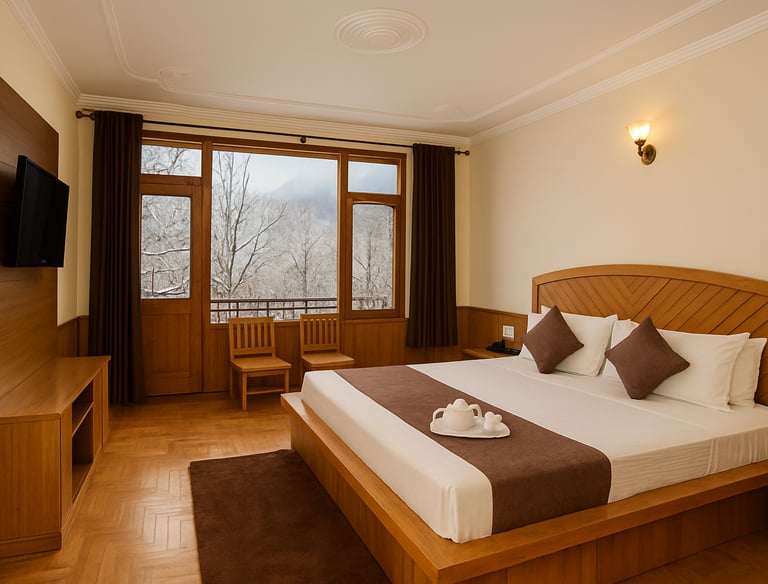 Premium Balcony Room at Olive Grand View Manali