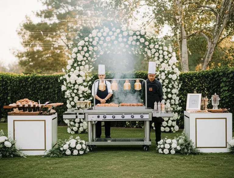 BBQ, BBQ LIVE STATION, live barbeque station