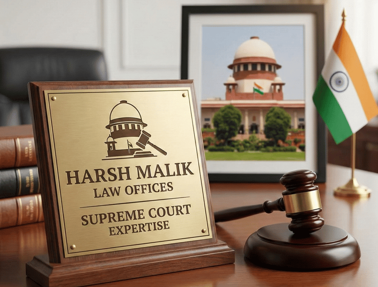 Supreme Court representation and expertise by Harsh Malik Law Offices.