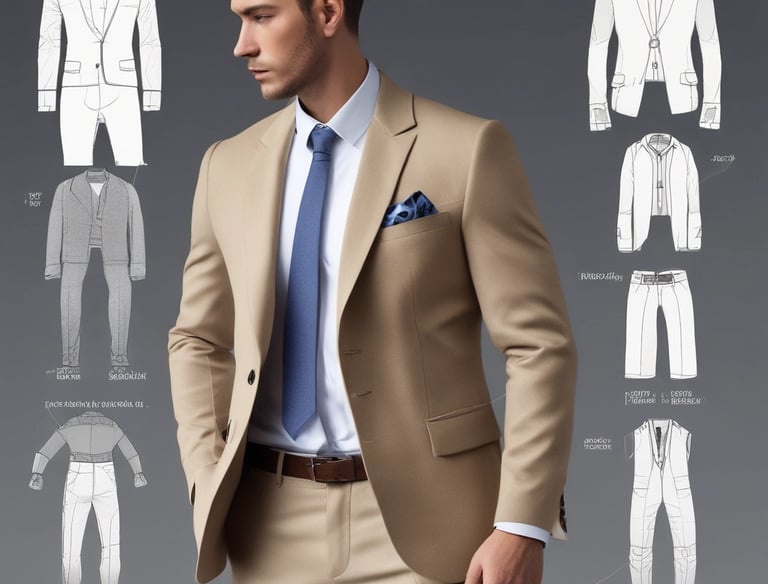 A creative workspace with style guides and mood boards spread out on a wooden table.