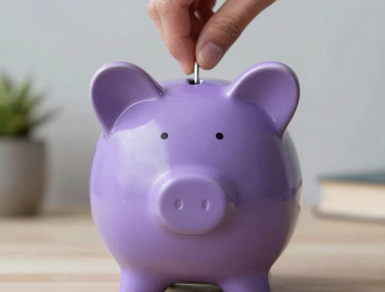 a man riding a skateboard down a street next to tall buildings