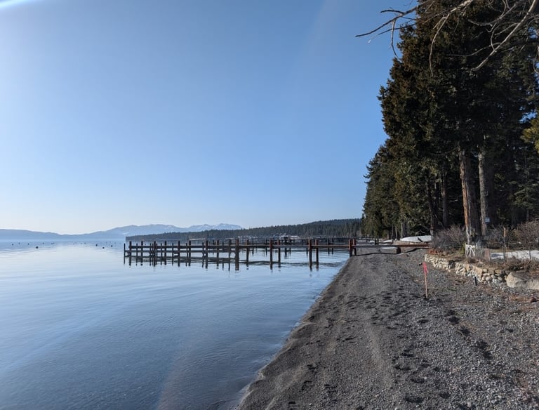 West shore of Lake Tahoe in Placer County, CA.
