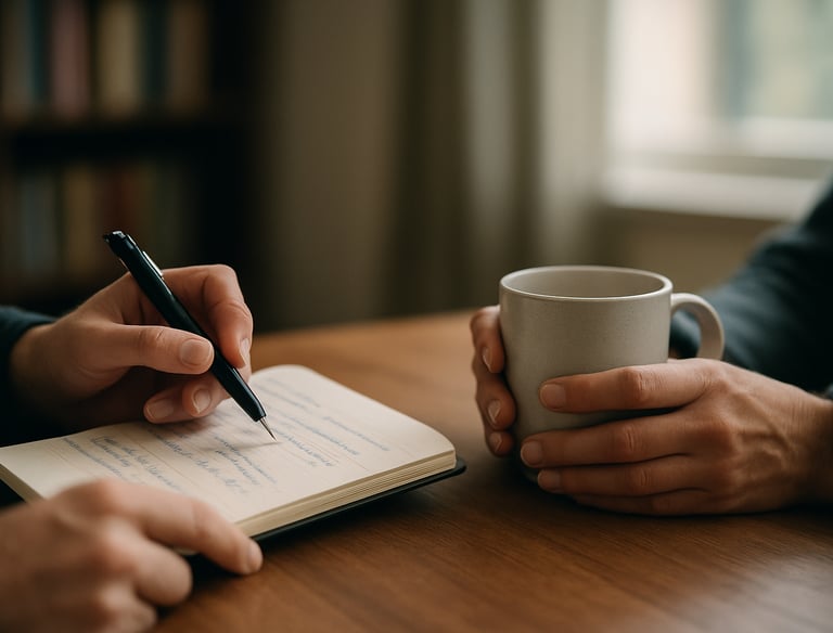 Schoolleider in één-op-één sparringsessie aan moreel dilemma