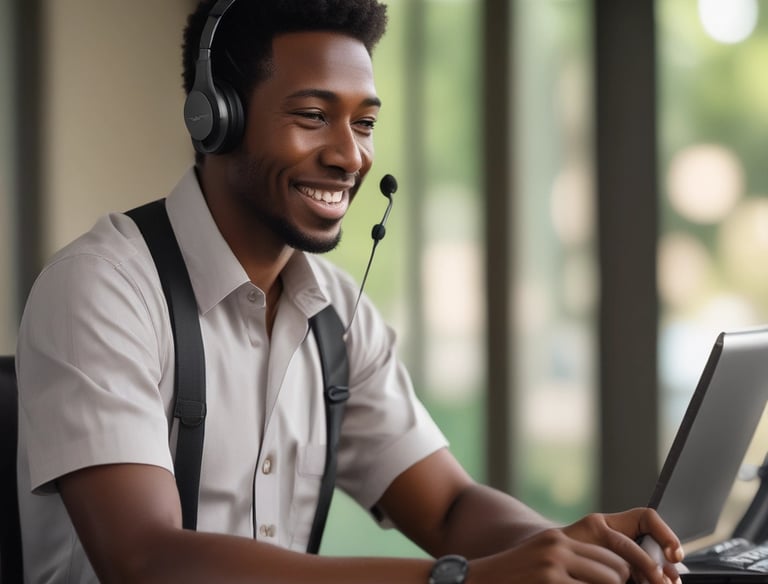 A smart voice agent managing phone calls.