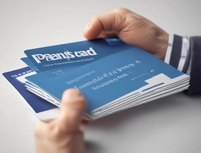 The scene includes a dimly lit workspace with a focus on tax-related documents, a pen, and a mug. The documents are prominently featured on the table, indicating a financial or tax preparation setting.