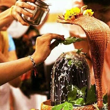 Experience the divine Rudrabhishek ritual in Varanasi for Lord Shiva’s blessings and spiritual purif