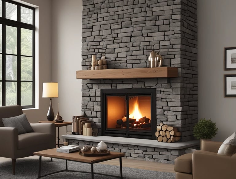 a close up of a fire burning in a fireplace