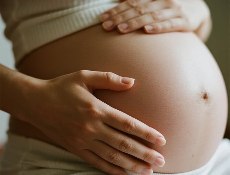 Mãe a espera de seu bebê.