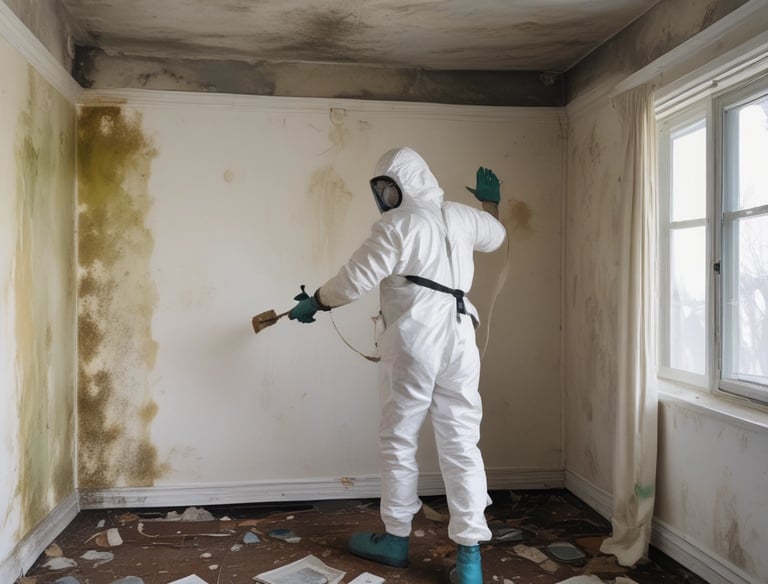 A clean, mold-free room after professional remediation.