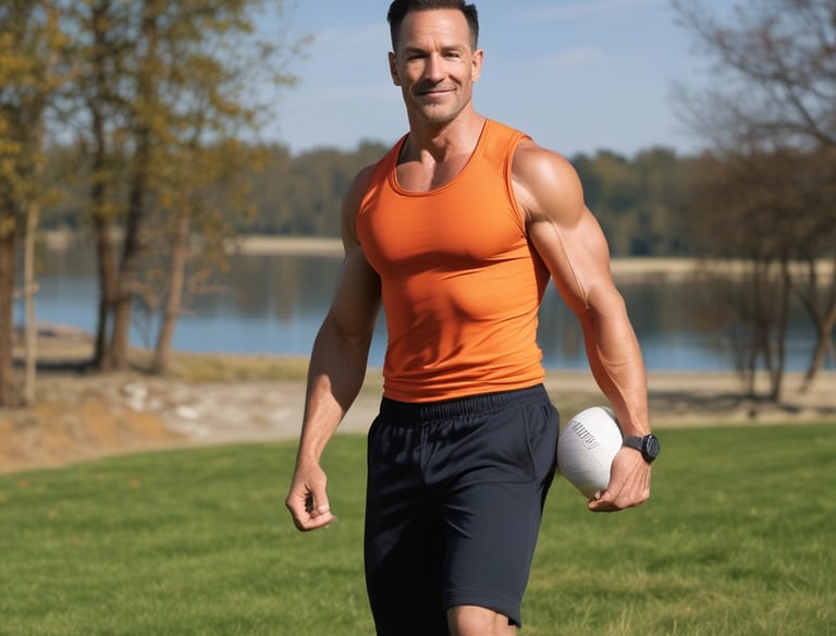 an active male in his 40s