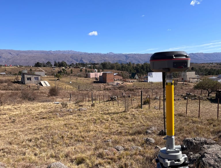 gps rtk medicion en sierras de cordoba, yacanto