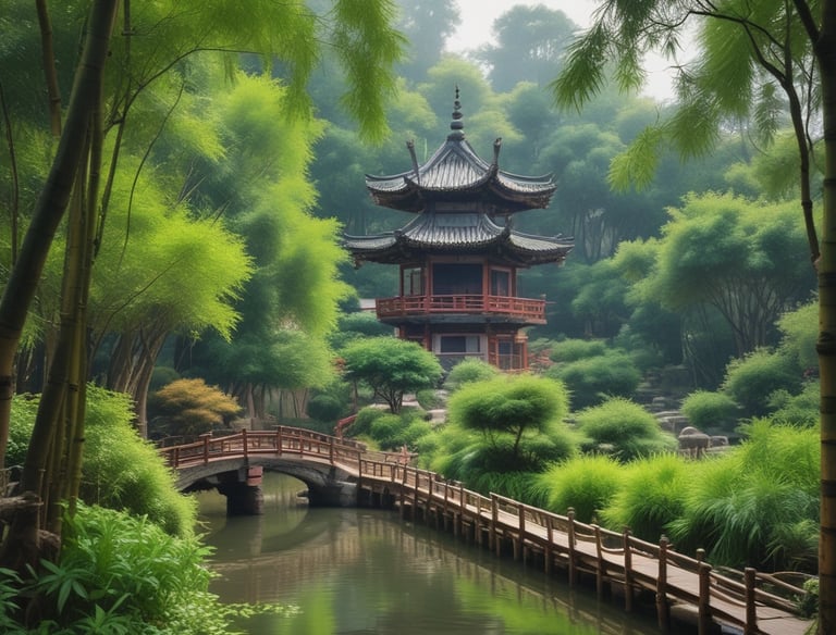 A brightly lit building at night features prominent yellow signs advertising a Thai massage parlor on the third floor. The signage includes illustrations of people receiving massages and contact information. Below, a convenience store named Circle K is illuminated, showing people entering and leaving.