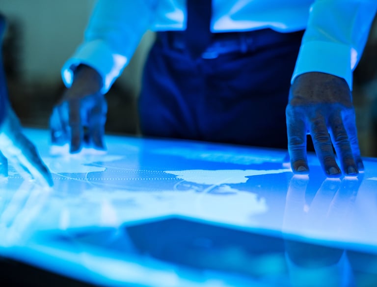 Software developers working on code and IT solutions in a tech workspace