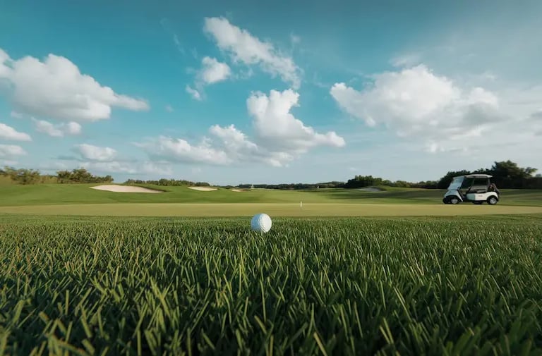 Golfball auf dem Fairway