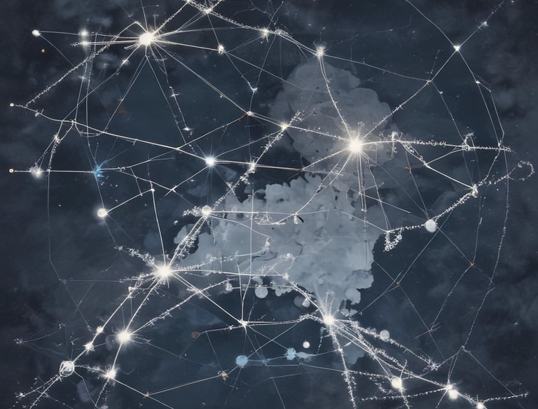 Animated cards revealing daily energy messages with mystical light effects.