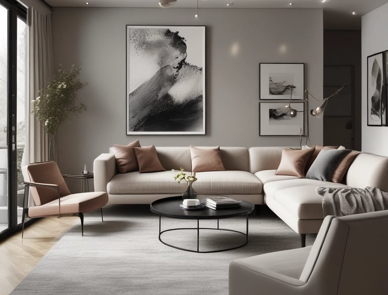 A beautifully crafted wooden office interior with elegant paneling and furniture.