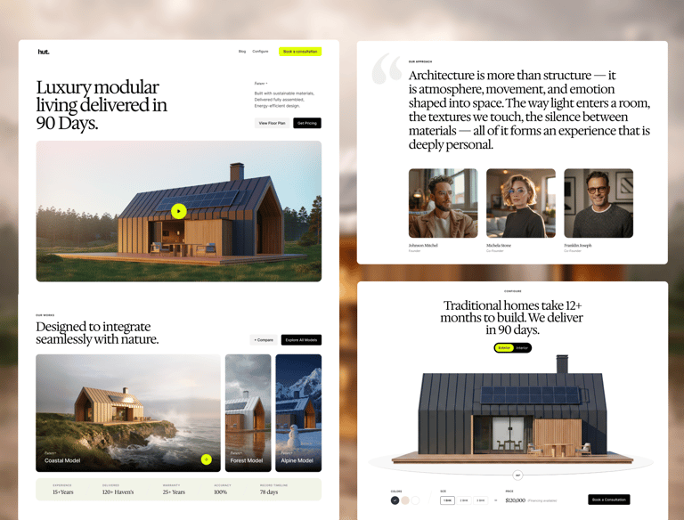 Modern responsive website design for businesses