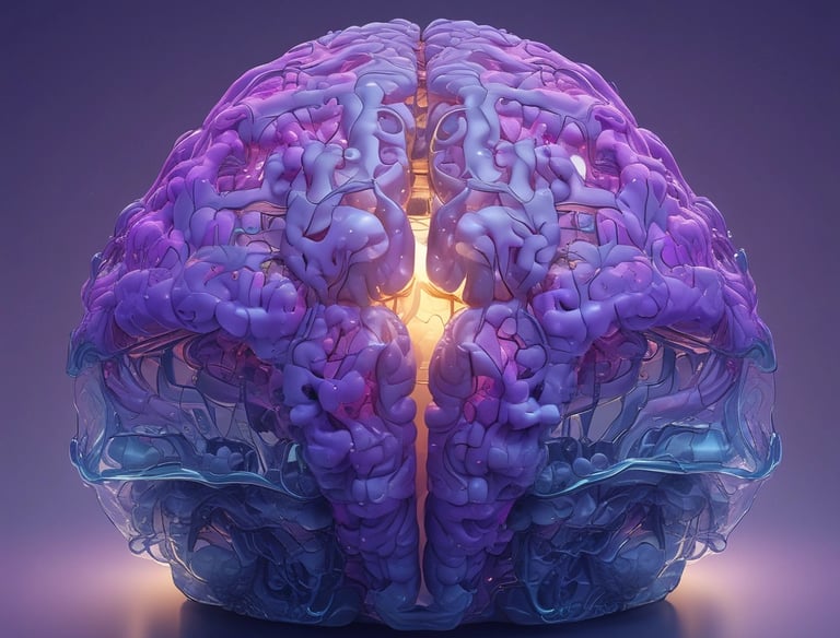 Minimalist line icon representing AI brain with circuits.