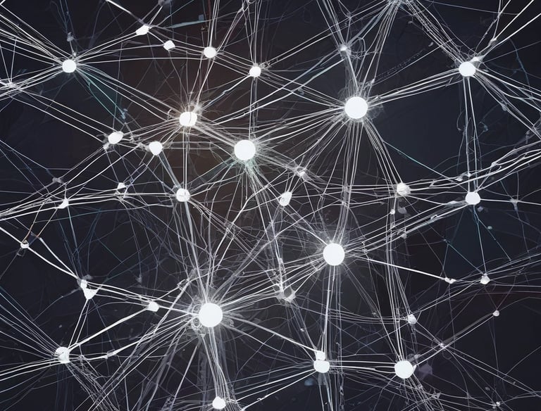 Close-up of a computer screen displaying AI data analytics.