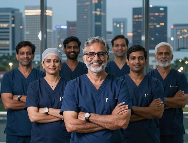 Close-up of a medical professional preparing PRP therapy equipment.