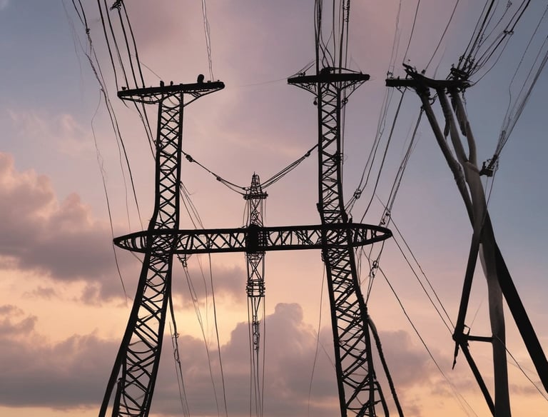 Technician installing electrical wiring inside a modern building.
