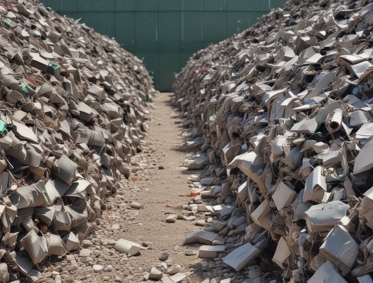 Modern recycling facility with machines processing spent batteries efficiently.