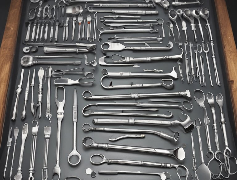 Close-up of a sterilizer being serviced with precision tools.