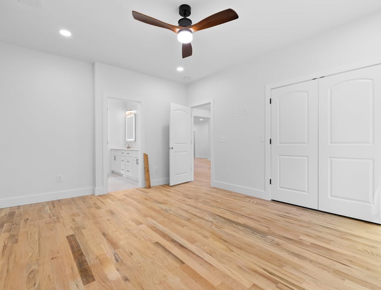 Durable wood flooring expertly installed for long-term performance, moisture resistance and elegant