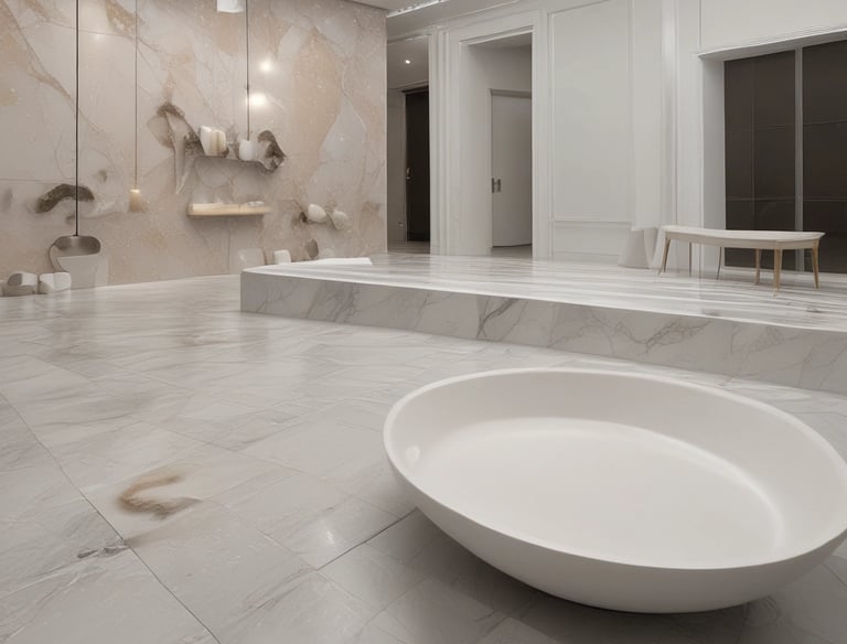 A large commercial building under construction with cranes and scaffolding.