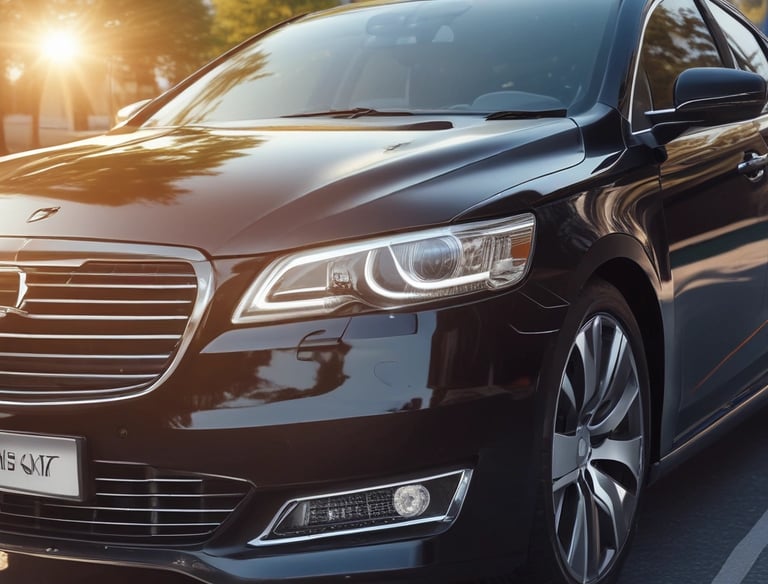 A close-up of high-quality detailing tools.