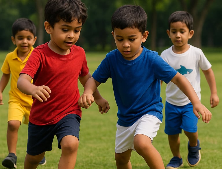 Kids playing soccer - a great team sport