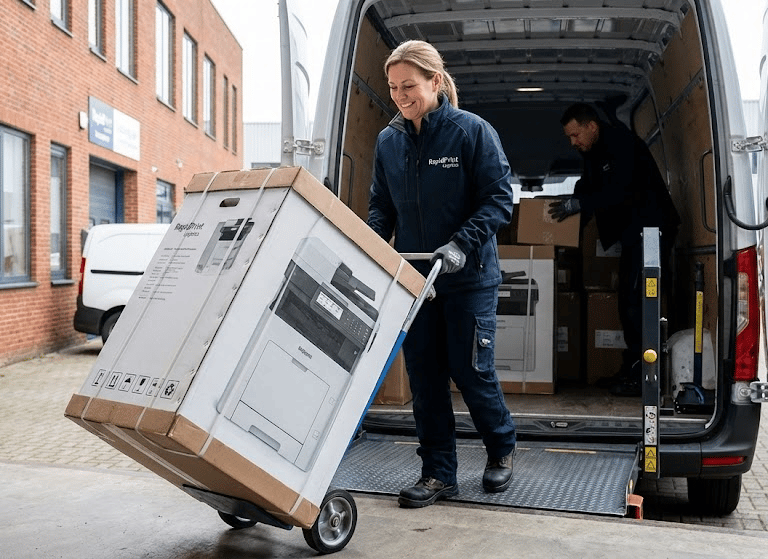 Livraison d'une photocopieuse