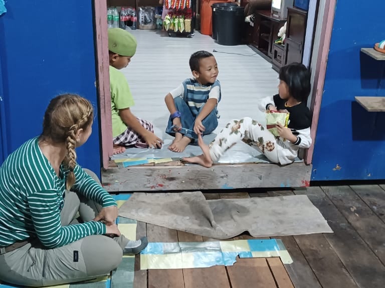 a traveller visiting local 