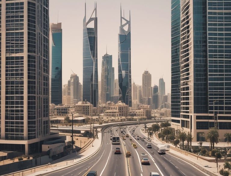 a man and woman shaking hands in a conference room