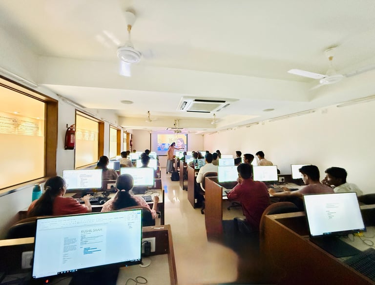 Power BI dashboard training students Ahmedabad