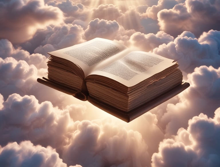 Hands holding a glowing cross against a bright sky background.