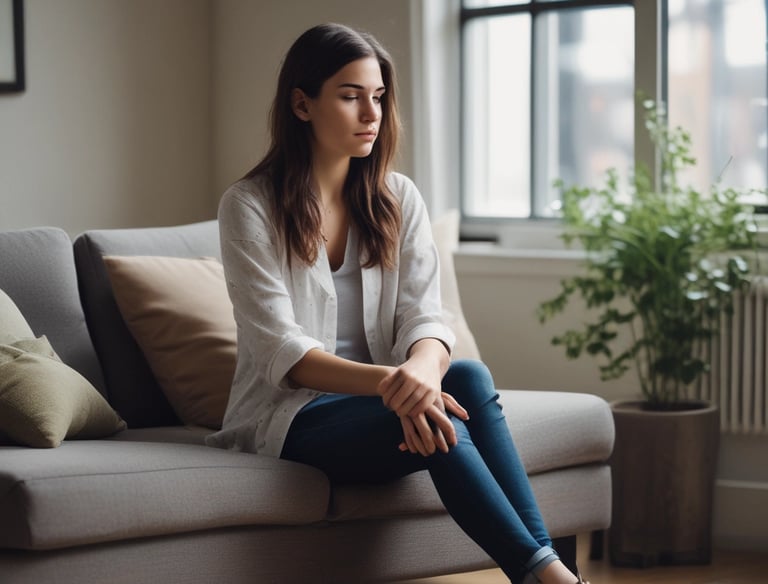 A supportive couple's therapy session.